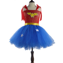 Load image into Gallery viewer, Girl Superman Wonder Woman Halloween Costume Fancy Dress Super Children Party Cosplay Costumes Superhero Costumes For Girls Kids