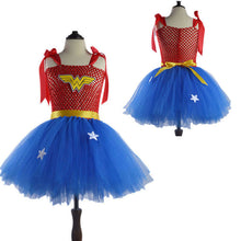 Load image into Gallery viewer, Girl Superman Wonder Woman Halloween Costume Fancy Dress Super Children Party Cosplay Costumes Superhero Costumes For Girls Kids
