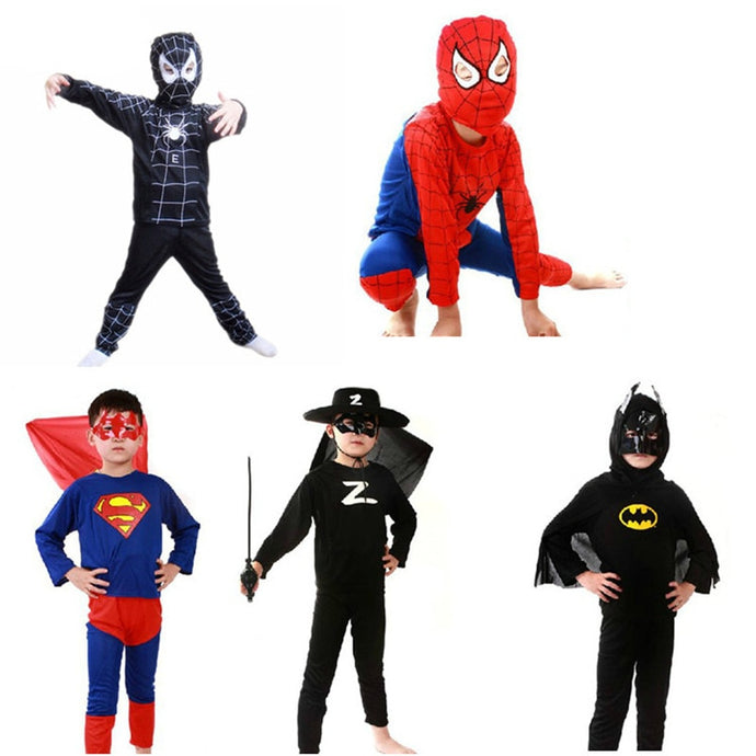 Red spiderman costume black spiderman