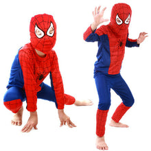 Load image into Gallery viewer, Red spiderman costume black spiderman