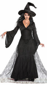 Renaissance Spider Witch Costume Black