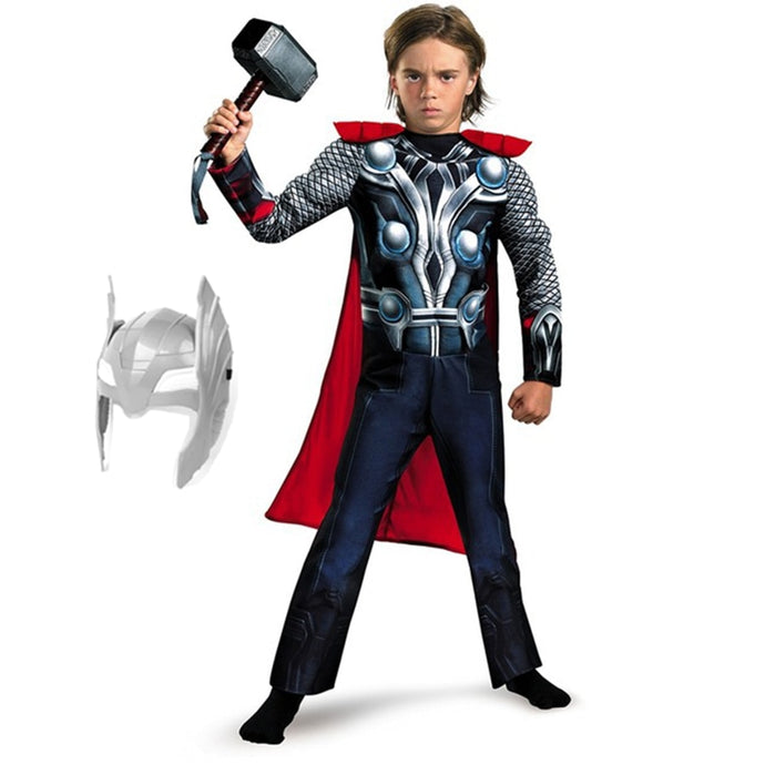 SuperHero Kids Muscle Thor Cosplay Costumes