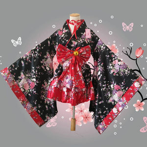 short anime cosplay japanese kimono lolita