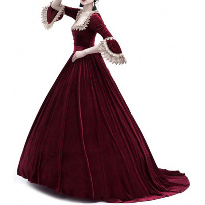 Women Medieval Dress Palace Princess